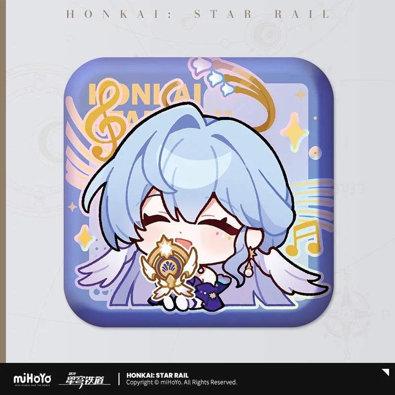 Honkai: Star Rail Pom-Pom Exhibition Series Square Tinplate Badge