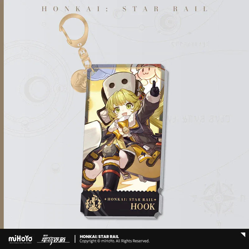 Honkai: Star Rail The Destruction Character Warp Artwork Acrylic Keychain