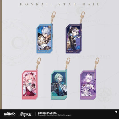 Honkai: Star Rail Invitation From The Stellar Series Glitter Quicksand Acrylic Keychain