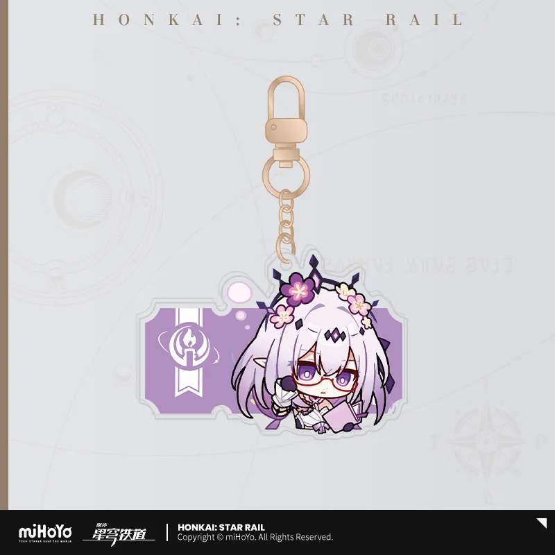 Pom-Pom Exhibition Series Acrylic Keychain