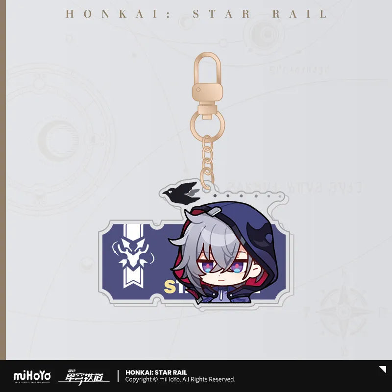 Pom-Pom Exhibition Series Acrylic Keychain