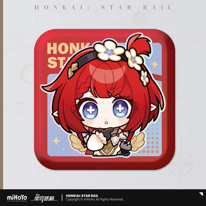 Honkai: Star Rail Pom-Pom Exhibition Series Square Tinplate Badge