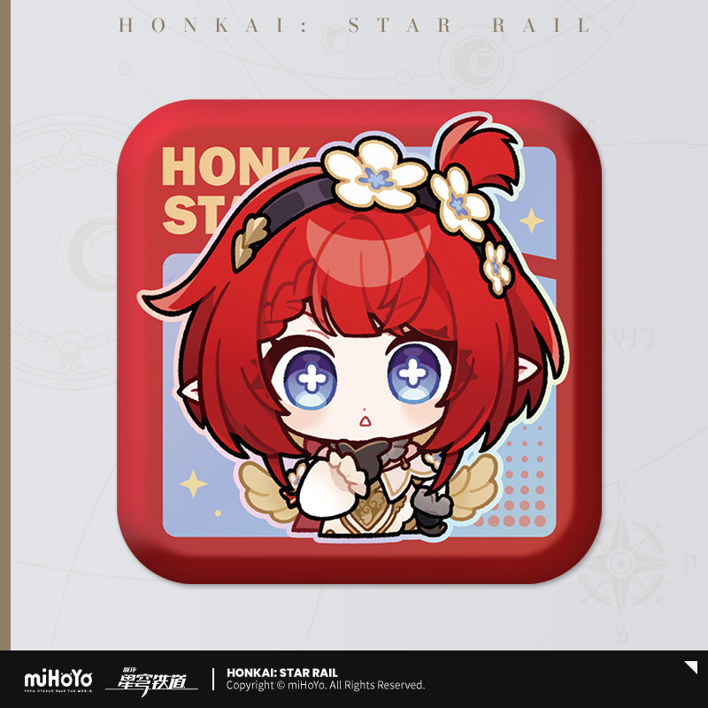 Honkai: Star Rail Pom-Pom Exhibition Series Square Tinplate Badge