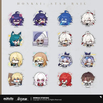 Honkai: Star Rail Pom-Pom Exhibition Series Chibi Sticker Box