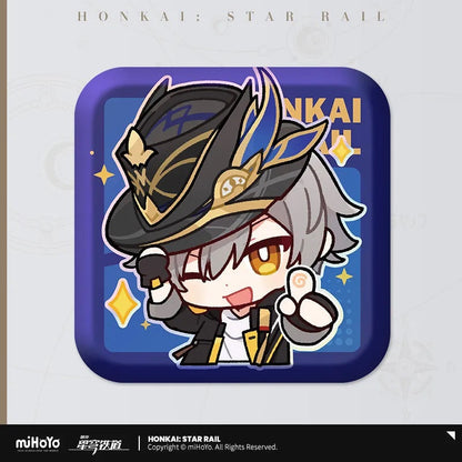 Honkai: Star Rail Pom-Pom Exhibition Series Square Tinplate Badge