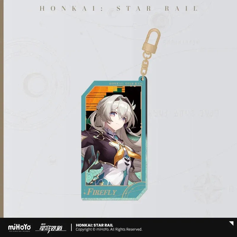 Honkai: Star Rail Invitation From The Stellar Series Glitter Quicksand Acrylic Keychain