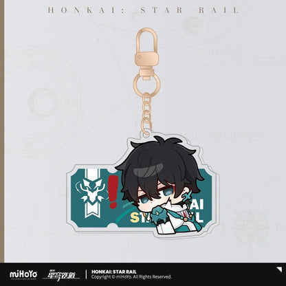 Pom-Pom Exhibition Series Acrylic Keychain