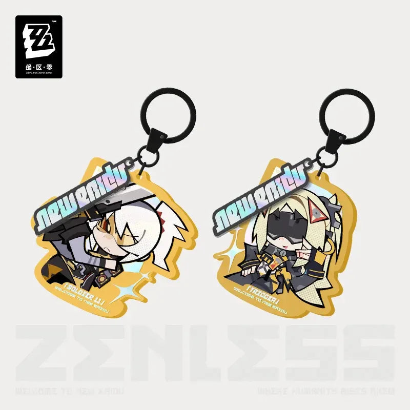 Zenless Zone Zero New Eridu Series Obol Squad Chibi Acrylic Keychain