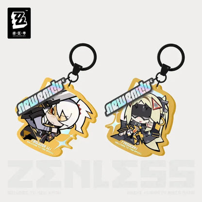 Zenless Zone Zero New Eridu Series Obol Squad Chibi Acrylic Keychain