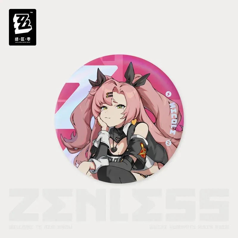 Zenless Zone Zero Time Signal Research Series Tinplate Badge