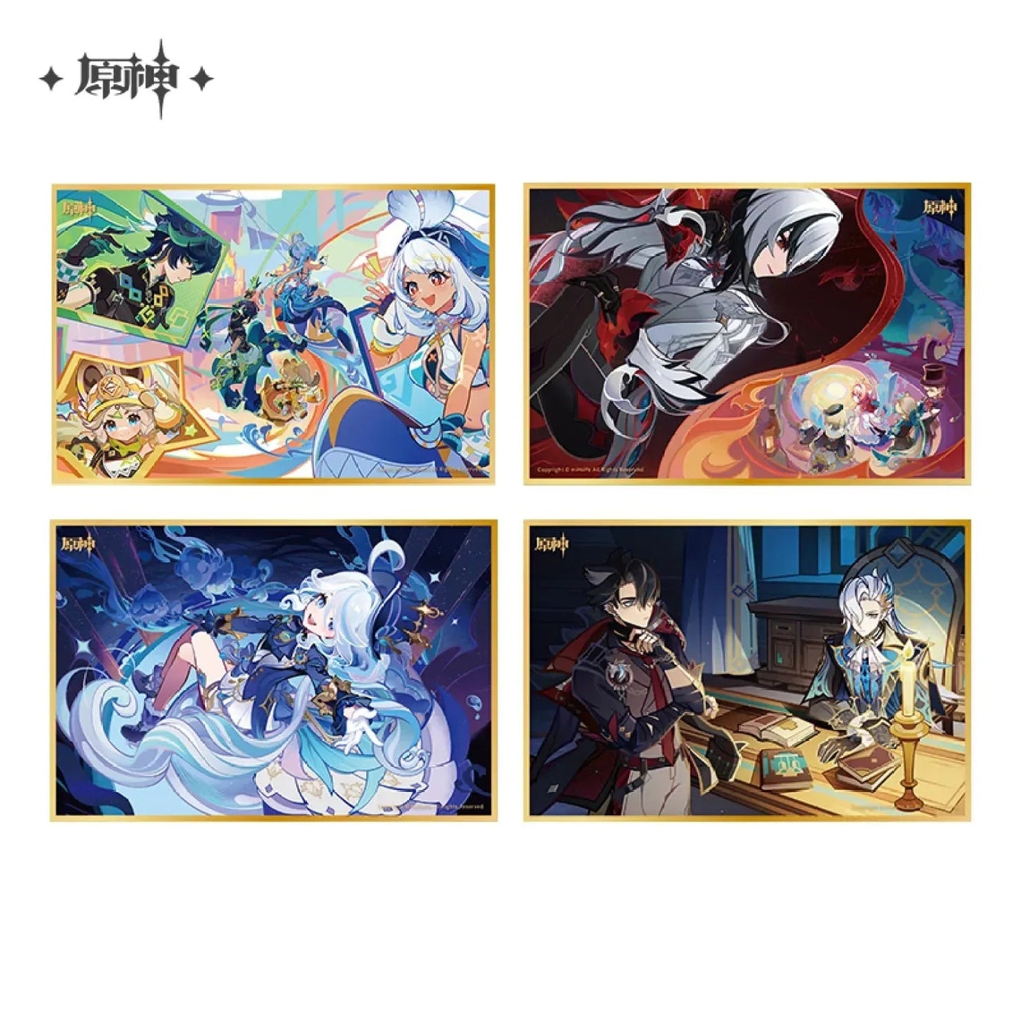 Genshin Impact Floating World Under the Moonlight Series Acrylic Shikishi Cardboard