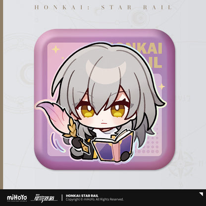 Honkai: Star Rail Pom-Pom Exhibition Series Square Tinplate Badge