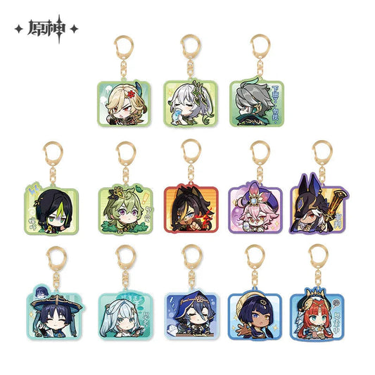 Genshin Impact Chibi Emojis Series Acrylic Keychain Sumeru