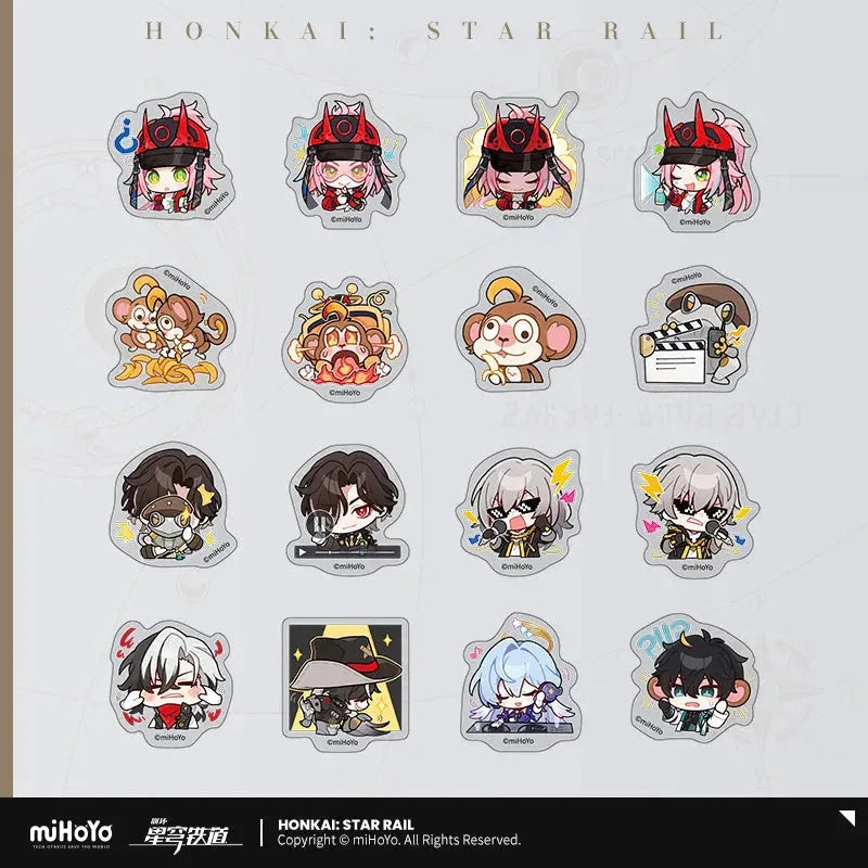 Honkai: Star Rail Pom-Pom Exhibition Series Chibi Sticker Box