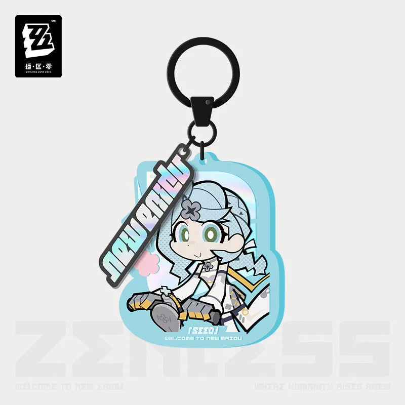 Zenless Zone Zero New Eridu Series Obol Squad Chibi Acrylic Keychain