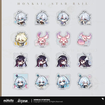 Honkai: Star Rail Pom-Pom Exhibition Series Chibi Sticker Box