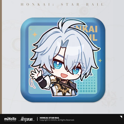 Honkai: Star Rail Pom-Pom Exhibition Series Square Tinplate Badge