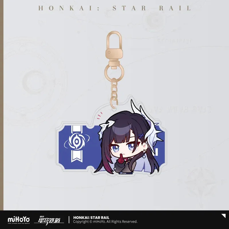 Honkai: Star Rail Pom-Pom Exhibition Series Acrylic Keychain