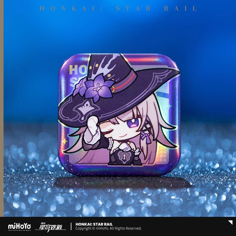 Honkai: Star Rail Pom-Pom Exhibition Series Square Tinplate Badge