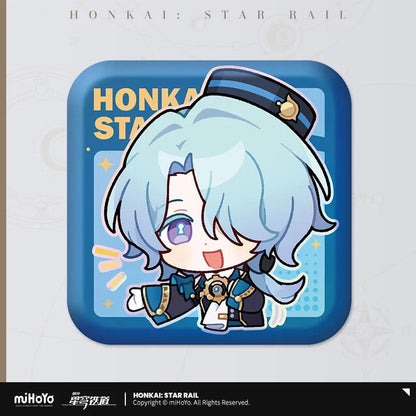 Honkai: Star Rail Pom-Pom Exhibition Series Square Tinplate Badge