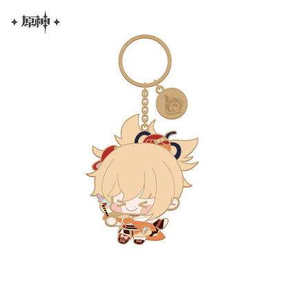 Genshin Impact Chibi Character Metal Pendant