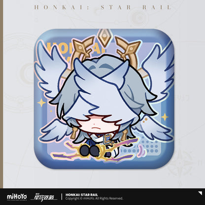 Honkai: Star Rail Pom-Pom Exhibition Series Square Tinplate Badge