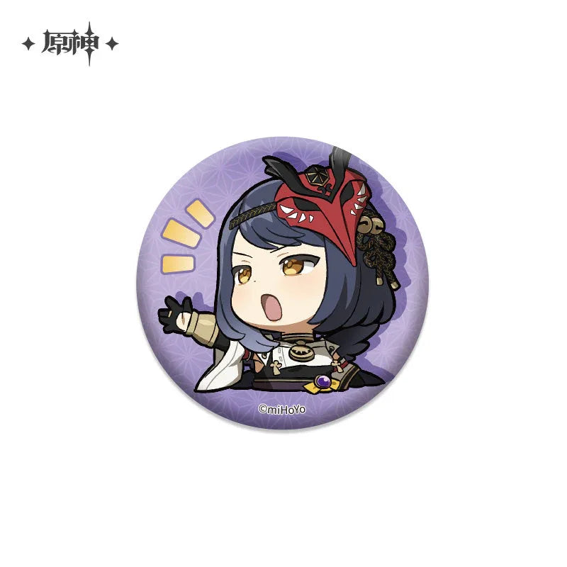 Genshin Impact Chibi Emojis Series Badge Vol.2