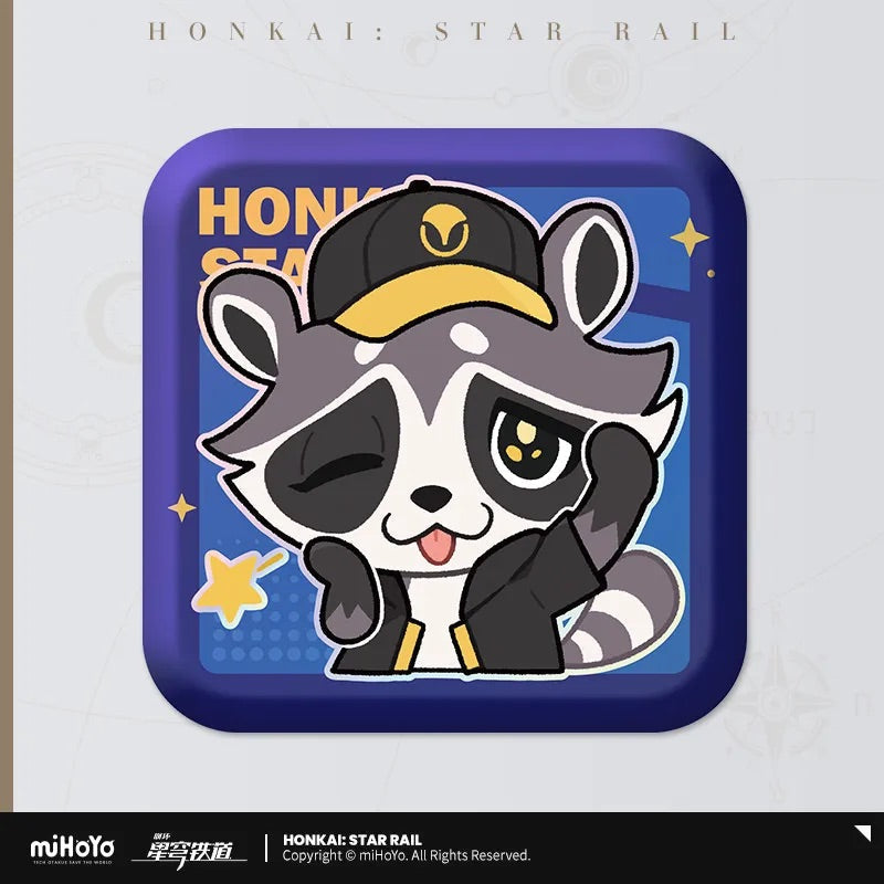 Honkai: Star Rail Pom-Pom Exhibition Series Square Tinplate Badge