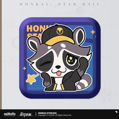 Honkai: Star Rail Pom-Pom Exhibition Series Square Tinplate Badge