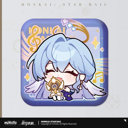 Honkai: Star Rail Pom-Pom Exhibition Series Square Tinplate Badge