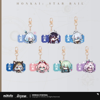 Pom-Pom Exhibition Series Acrylic Keychain