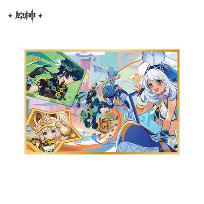 Floating World Under the Moonlight Series Acrylic Shikishi Card Board