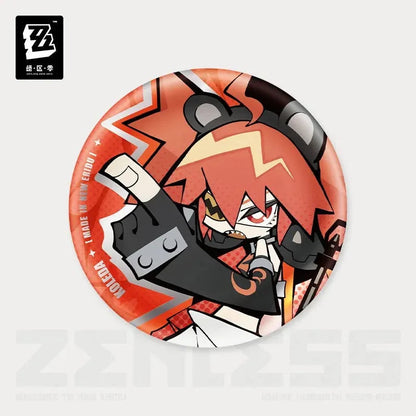 Zenless Zone Zero New Eridu Series Belobog Heavy Industries Chibi Tinplate Badge
