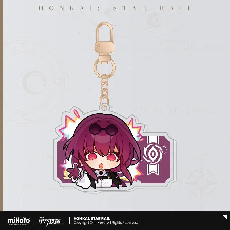 Honkai: Star Rail Pom-Pom Exhibition Series Acrylic Keychain