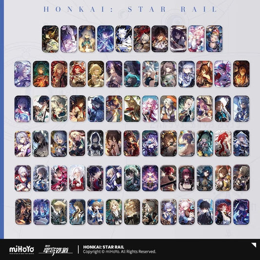 Light Cone Series Rectangular Tinplate Badge