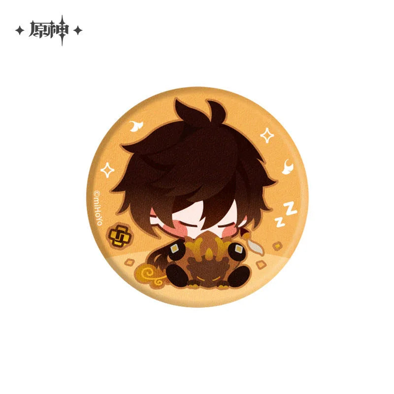 Genshin Impact Chibi Character Plush Badge