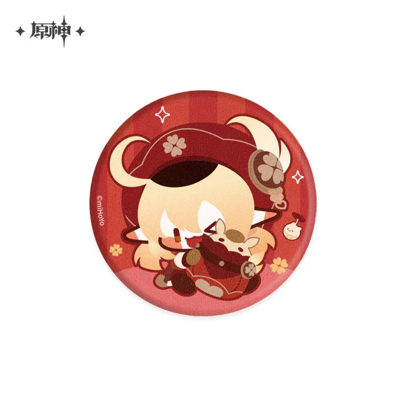 Genshin Impact Chibi Character Plush Badge