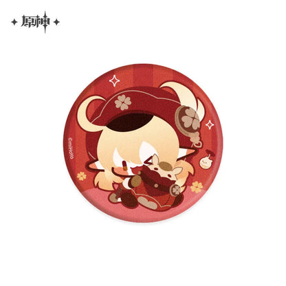 Genshin Impact Chibi Character Plush Badge