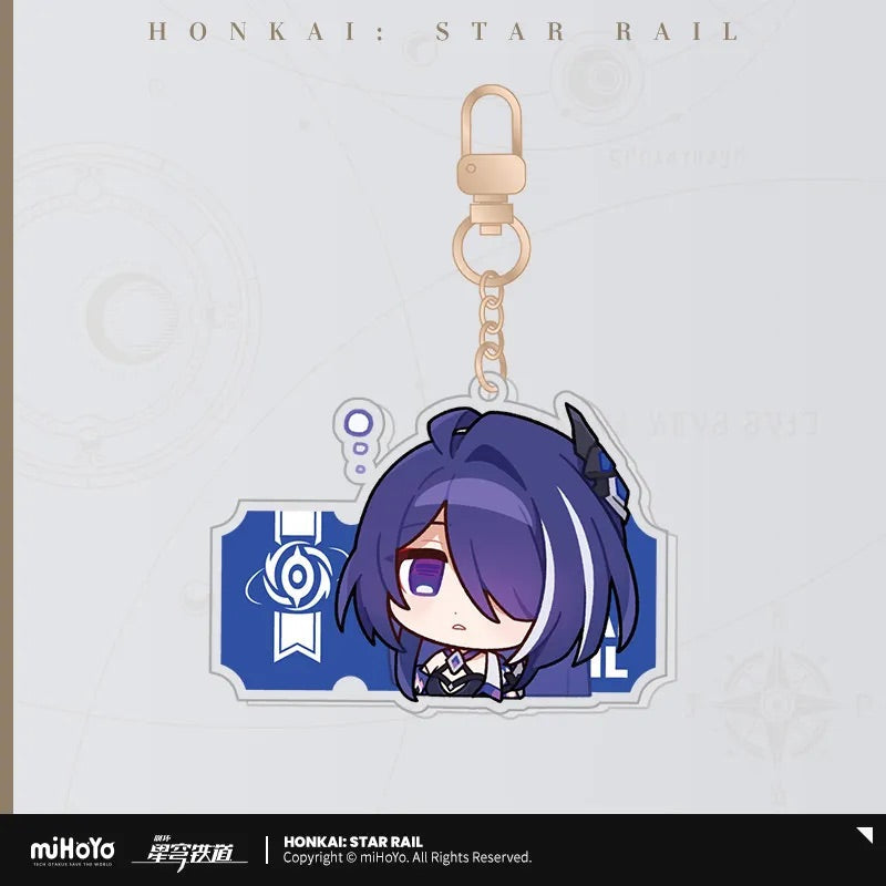 Pom-Pom Exhibition Series Acrylic Keychain