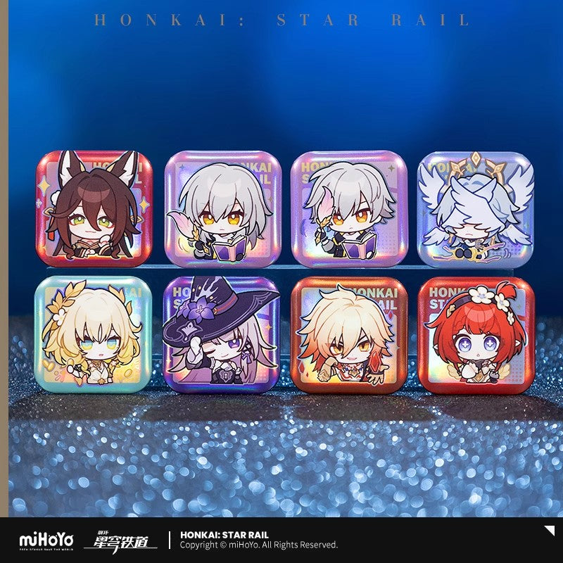 Honkai: Star Rail Pom-Pom Exhibition Series Square Tinplate Badge