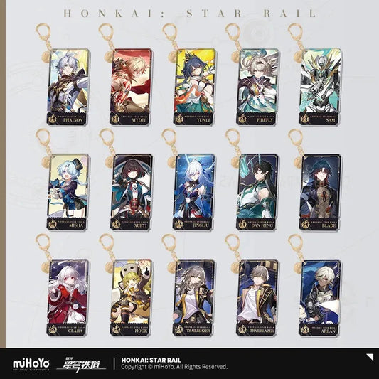 Honkai: Star Rail The Destruction Character Warp Artwork Acrylic Keychain
