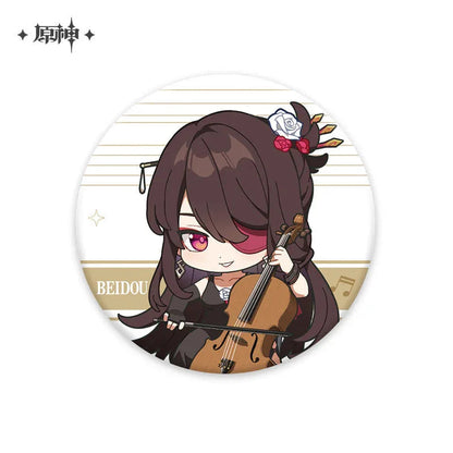 Genshin Impact Melodies of an Endless Journey Chibi Character Series Badge