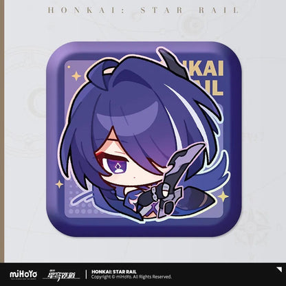 Honkai: Star Rail Pom-Pom Exhibition Series Square Tinplate Badge