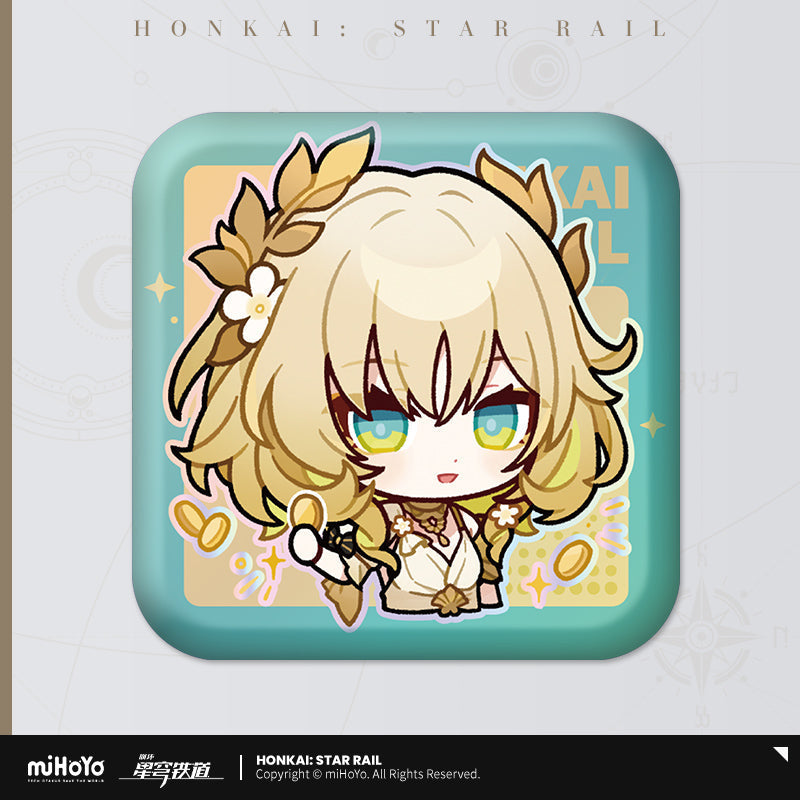 Honkai: Star Rail Pom-Pom Exhibition Series Square Tinplate Badge