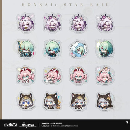 Honkai: Star Rail Pom-Pom Exhibition Series Chibi Sticker Box