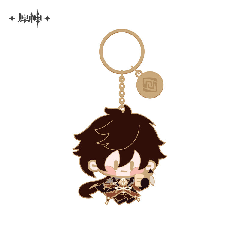 Genshin Impact Chibi Character Metal Pendant