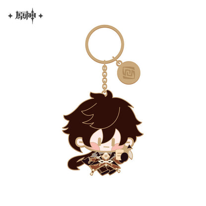 Genshin Impact Chibi Character Metal Pendant