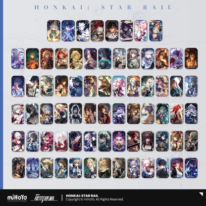 Light Cone Series Rectangular Tinplate Badge