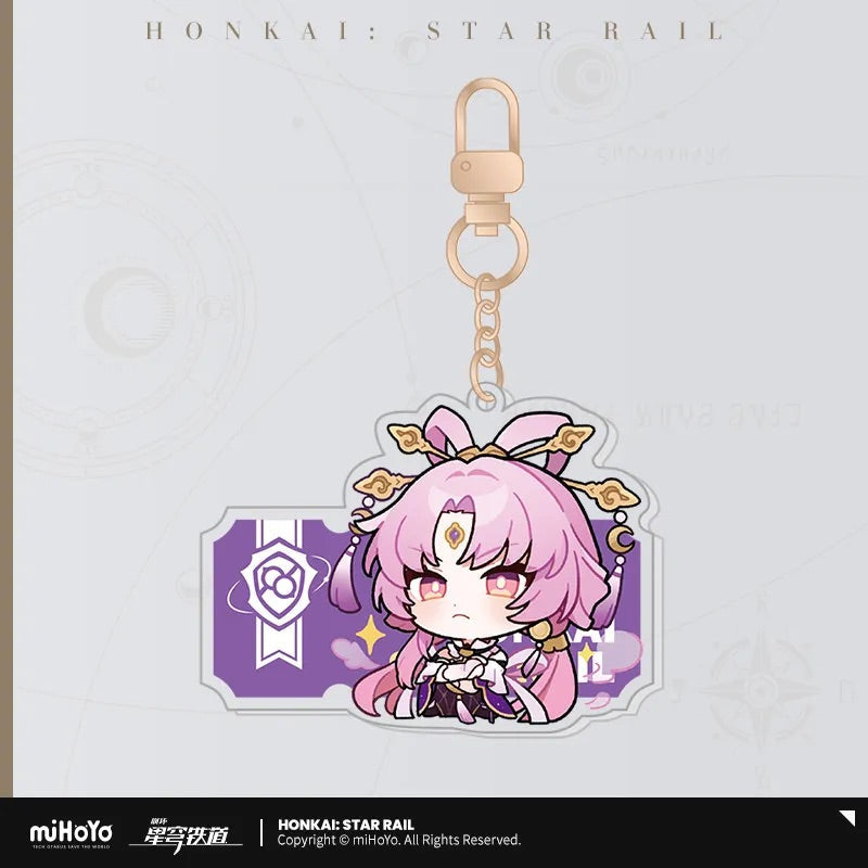 Pom-Pom Exhibition Series Acrylic Keychain