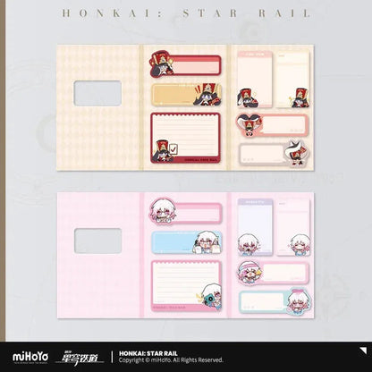 Honkai: Star Rail Pom-Pom Exhibition Series Pom-Pom Chibi Sticky Notes Set